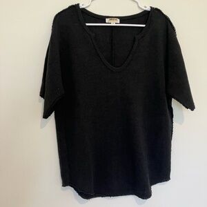 Macaron Boutique Black Knit Women's Top Medium